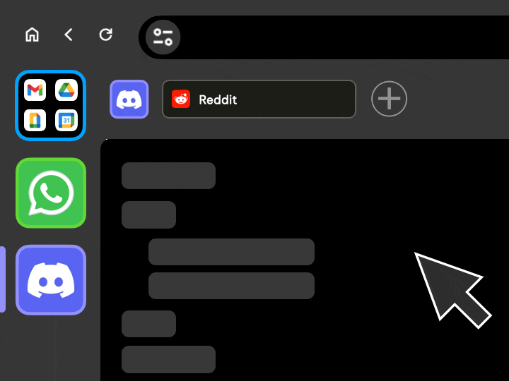 Group apps to create faster workflows